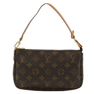 LOUIS VUITTON Brown Monogram Pochette Pouch